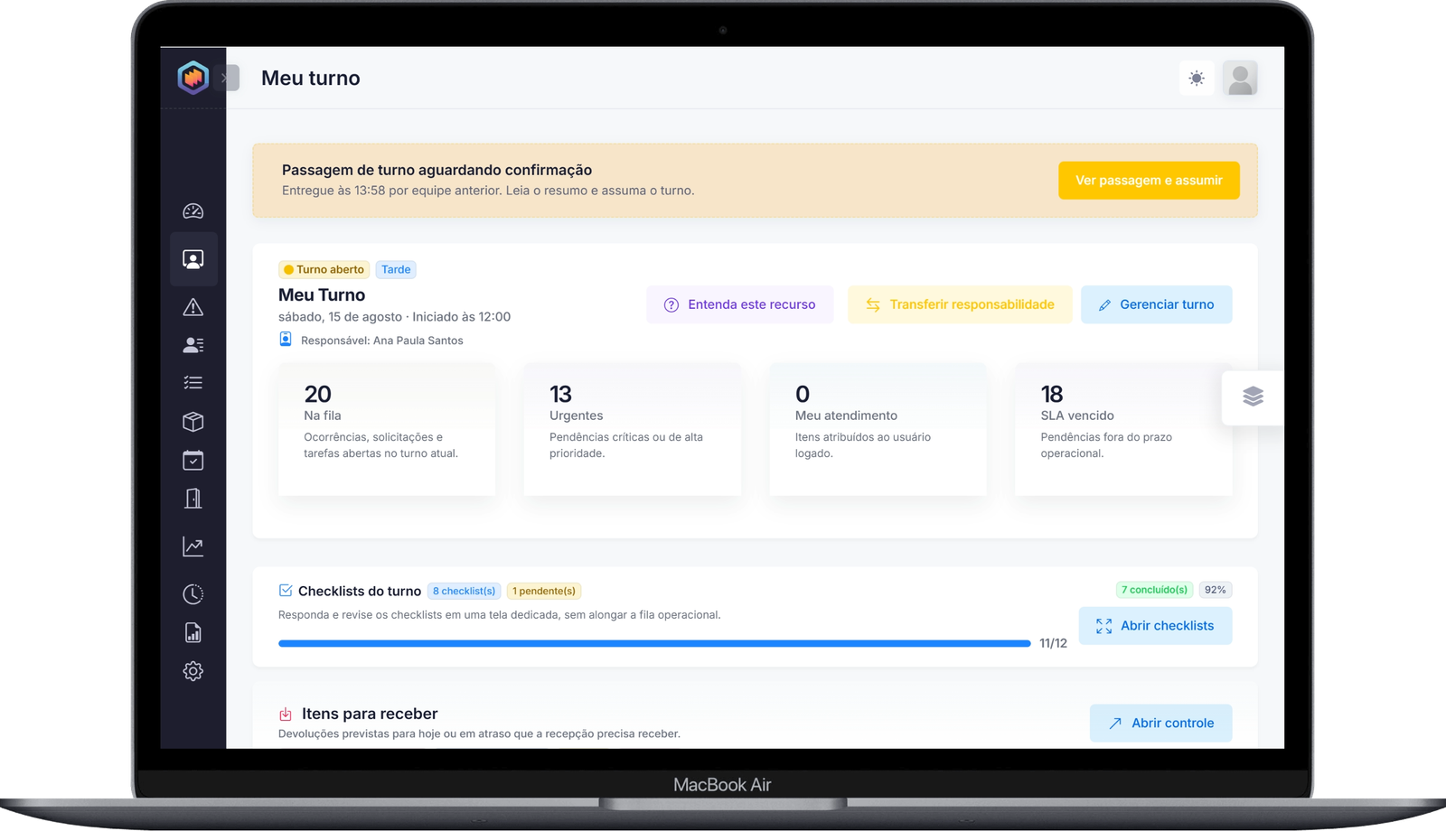 TRIVEE Logbook para continuidade operacional do hotel